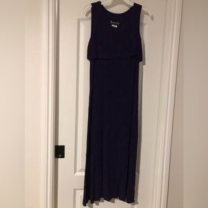 All That Jazz purple, ankle-length dress; size 9/10.